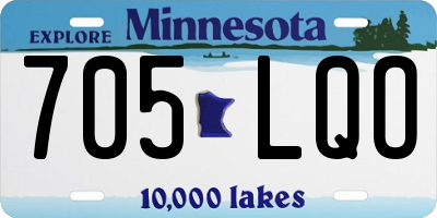 MN license plate 705LQO