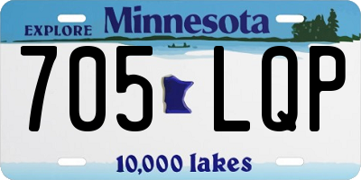 MN license plate 705LQP