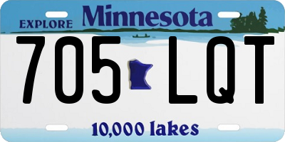 MN license plate 705LQT