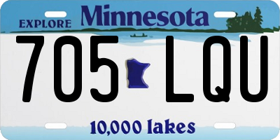 MN license plate 705LQU