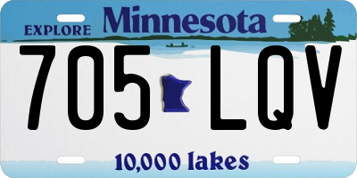 MN license plate 705LQV