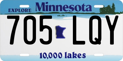 MN license plate 705LQY