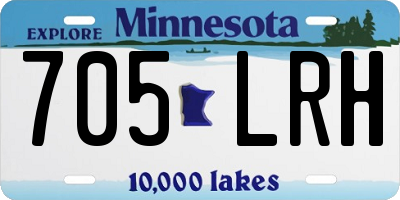MN license plate 705LRH