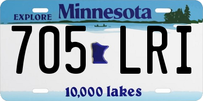 MN license plate 705LRI