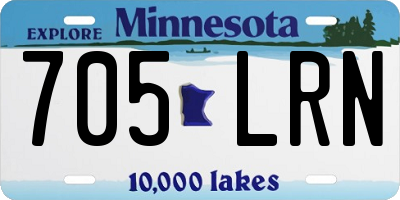 MN license plate 705LRN