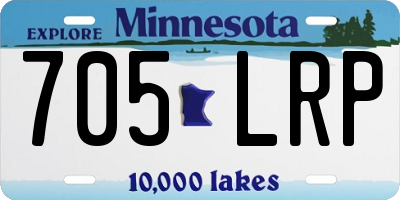 MN license plate 705LRP