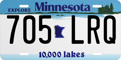 MN license plate 705LRQ