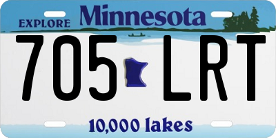 MN license plate 705LRT