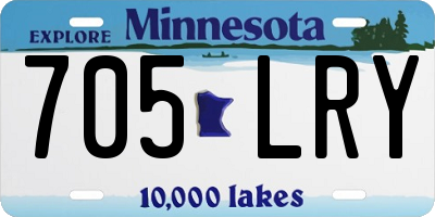 MN license plate 705LRY