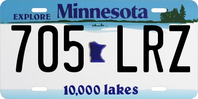 MN license plate 705LRZ