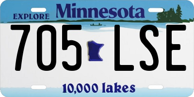 MN license plate 705LSE