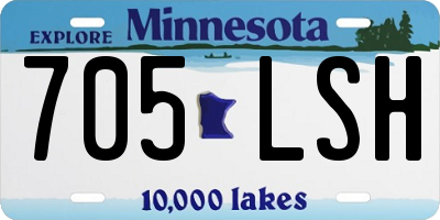 MN license plate 705LSH
