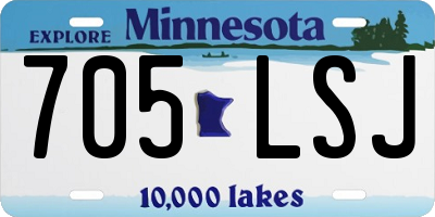 MN license plate 705LSJ