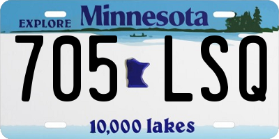 MN license plate 705LSQ