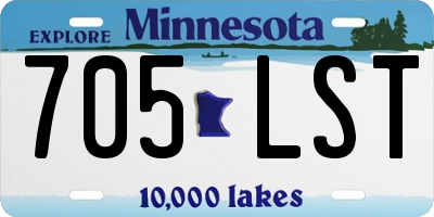 MN license plate 705LST