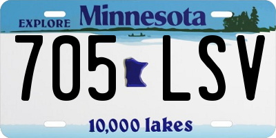 MN license plate 705LSV