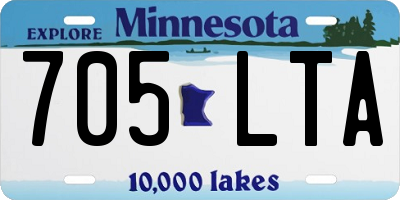 MN license plate 705LTA