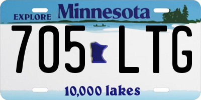 MN license plate 705LTG