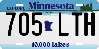 MN license plate 705LTH