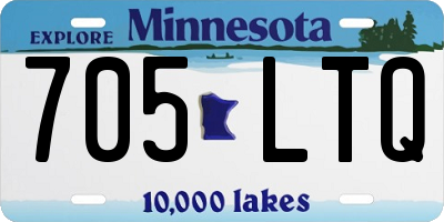 MN license plate 705LTQ