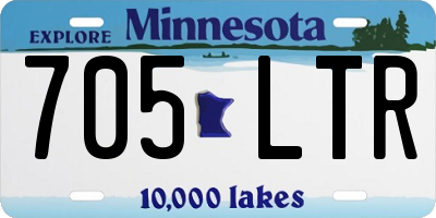 MN license plate 705LTR