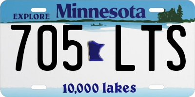 MN license plate 705LTS
