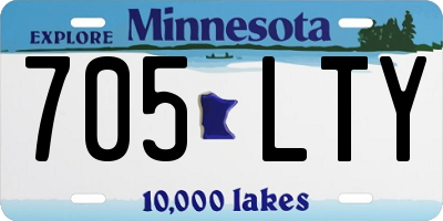 MN license plate 705LTY