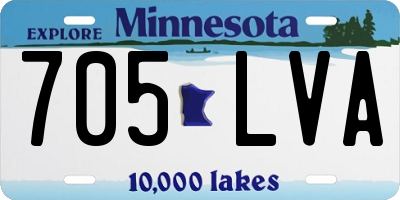 MN license plate 705LVA