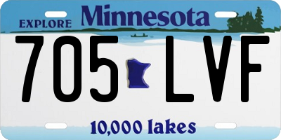 MN license plate 705LVF
