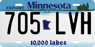 MN license plate 705LVH