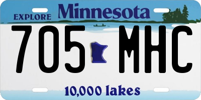 MN license plate 705MHC