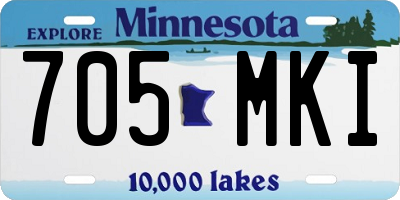 MN license plate 705MKI