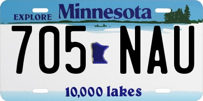 MN license plate 705NAU