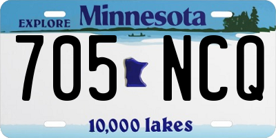MN license plate 705NCQ