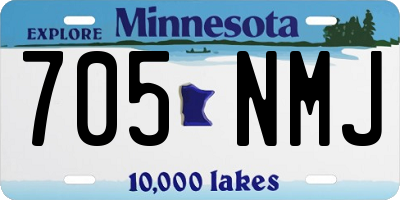 MN license plate 705NMJ