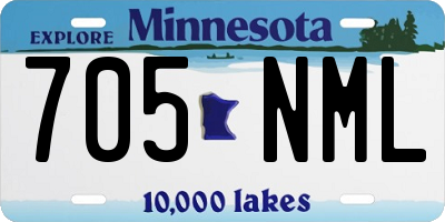 MN license plate 705NML