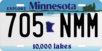 MN license plate 705NMM