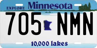 MN license plate 705NMN