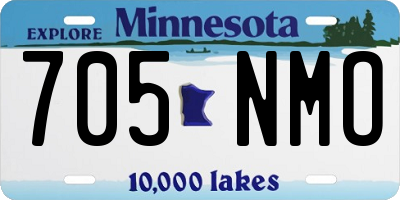 MN license plate 705NMO