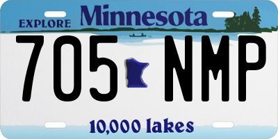 MN license plate 705NMP