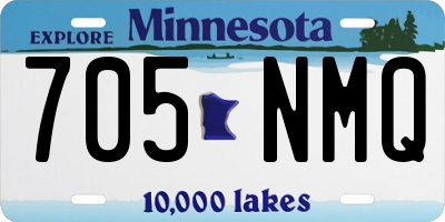 MN license plate 705NMQ