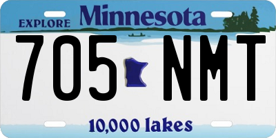 MN license plate 705NMT