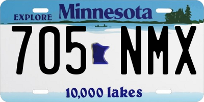 MN license plate 705NMX