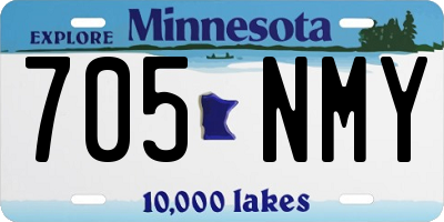 MN license plate 705NMY