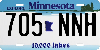 MN license plate 705NNH