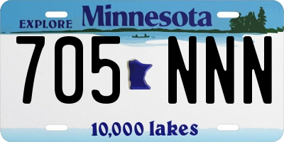 MN license plate 705NNN