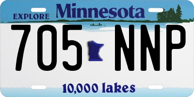 MN license plate 705NNP
