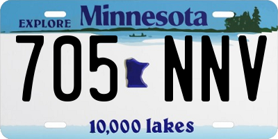 MN license plate 705NNV