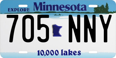 MN license plate 705NNY