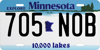 MN license plate 705NOB